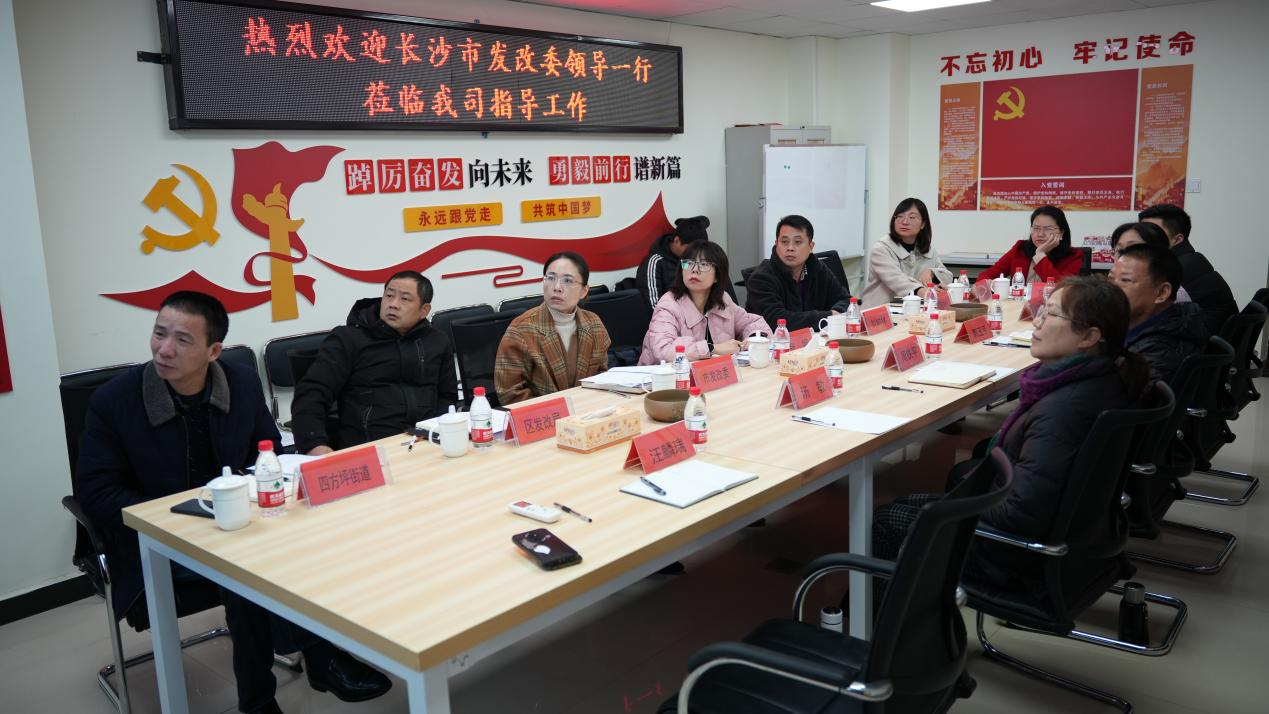 长沙市发改委及市发改委现代服务业处联合工作组来我协会调研